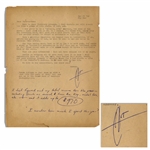 Hunter S. Thompson Letter Signed, With Funny Content -- ...C-J wants a story on...off-beat spots in SF. These should make me sick enough to become a legitimate ward of the state...